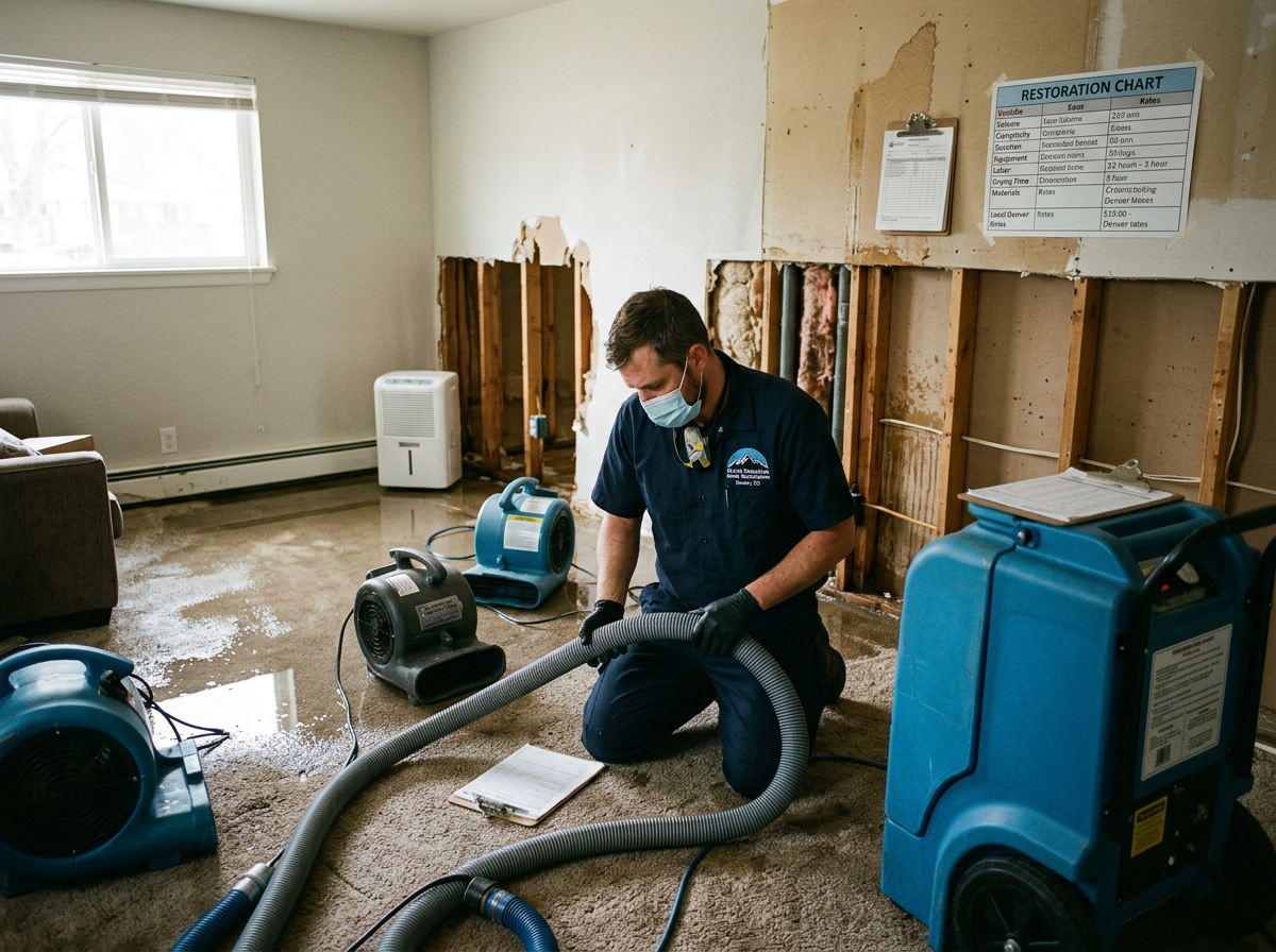 water damage restoration in Parker